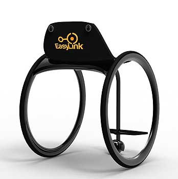 Alex Styants' hubless wheelchair design